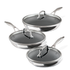 6-Piece ScratchDefense™ C1 Nonstick Frying Pan Set
