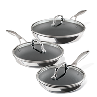 6-Piece ScratchDefense™ C1 Nonstick Frying Pan Set