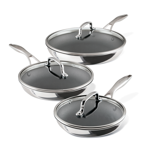 6-Piece ScratchDefense™ C1 Nonstick Frying Pan Set