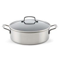 C1 Series ScratchDefense Nonstick 7-Quart Braiser with lid and side handles.