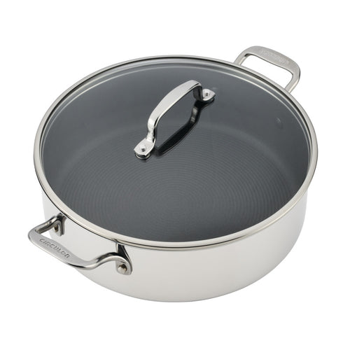 C1 Series ScratchDefense Nonstick 7-Quart Braiser with Lid