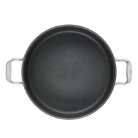 C1 Series 7-Quart braiser with lid—versatile black nonstick cookware.