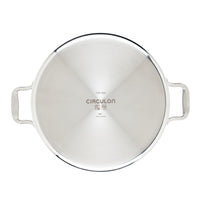 Top view of C1 Series ScratchDefense Nonstick 7-Quart Braiser with handles.