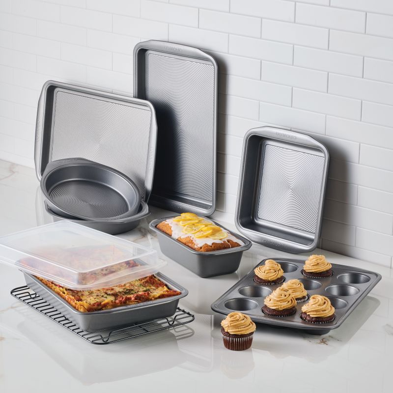 Stainless Steel Calphalon Nonstick Bakeware Baking Sheet 10-Piece