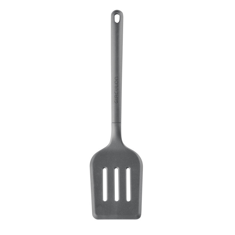 4-piece food-grade silicone tool set; dishwasher safe, with handle holes.