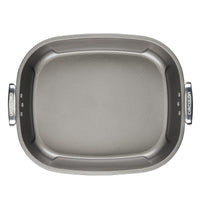 Nonstick 18"x15" Oval Roaster with Rack, perfect for holiday meals.