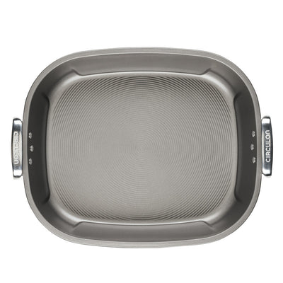 Nonstick 18-inch by 15-inch Oval Roaster with Rack