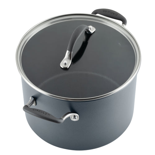 8-Quart Pot: ScratchDefense Nonstick Stockpot with Lid | Circulon