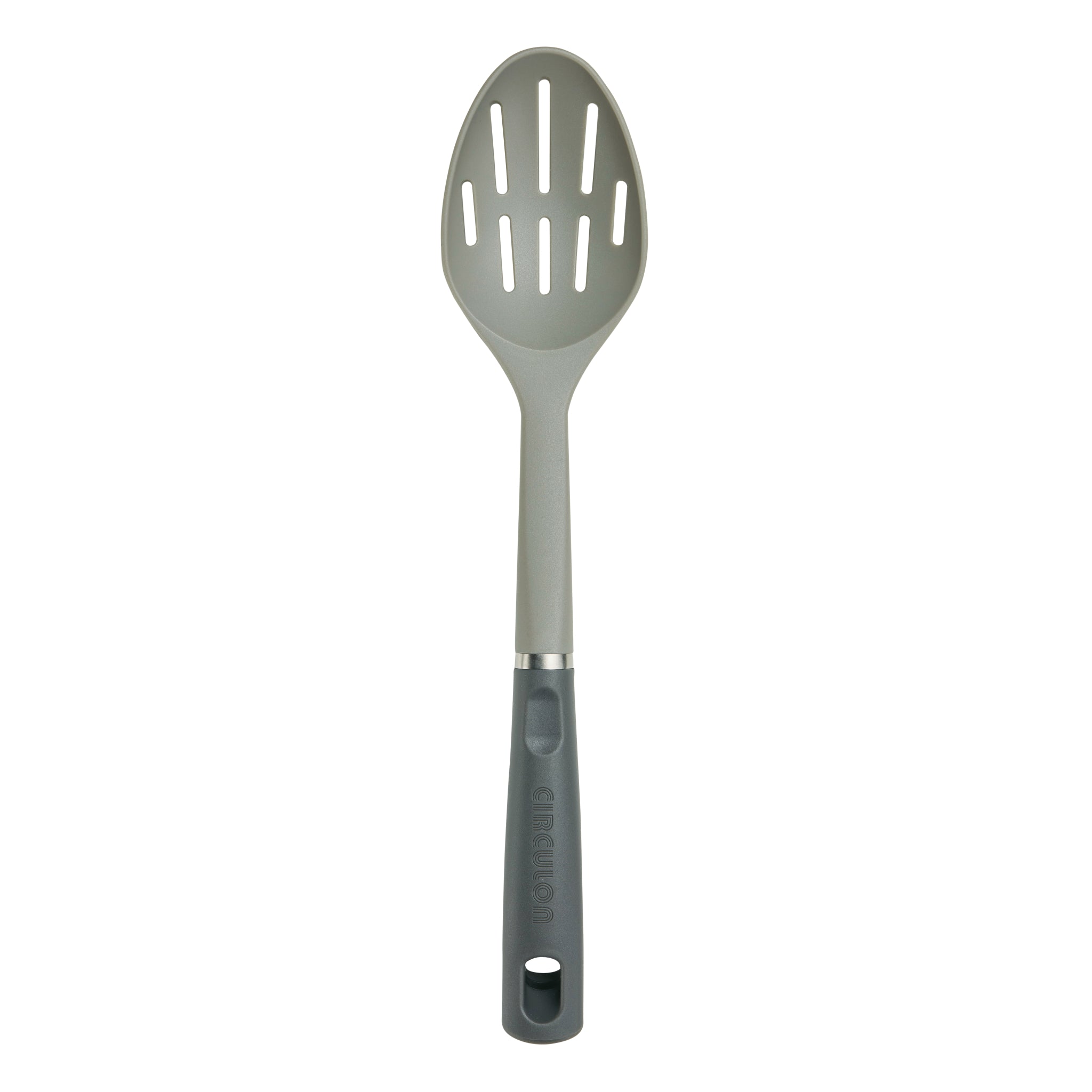 10.25 Brushed Stainless Slotted Spoon - Matte Brass