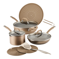 10-Piece ScratchDefense Nonstick Cookware Set
