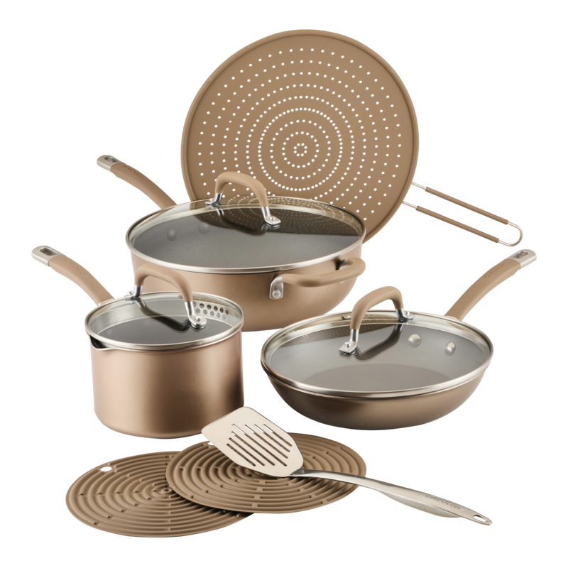 10-Piece ScratchDefense Nonstick Cookware Set