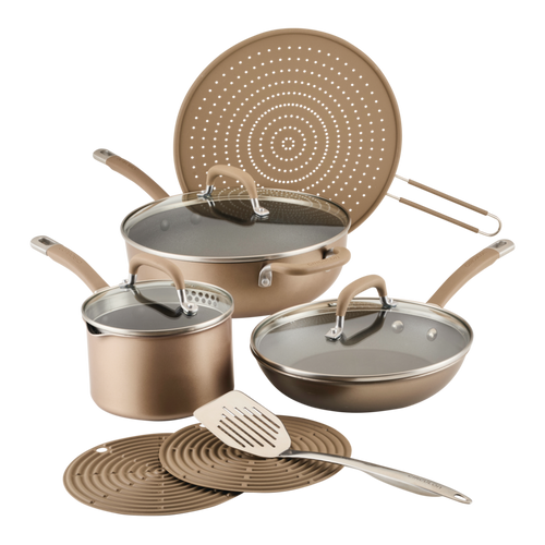 10-Piece ScratchDefense Nonstick Cookware Set