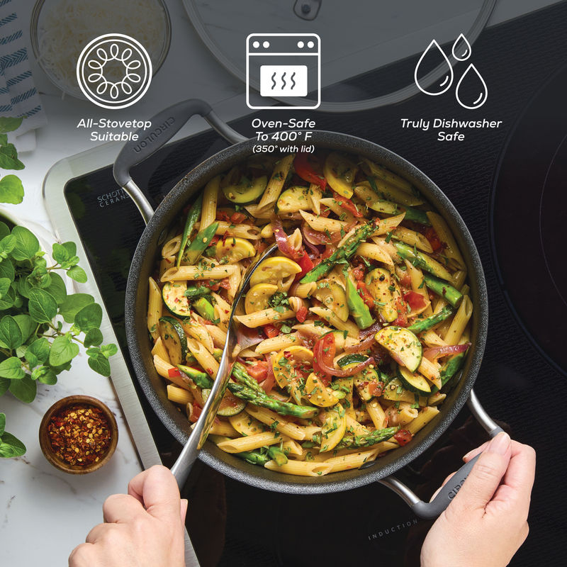 5-Quart ScratchDefense Nonstick Dutch Oven with Lid – Circulon