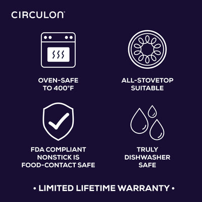 5-Quart ScratchDefense Nonstick Dutch Oven with Lid