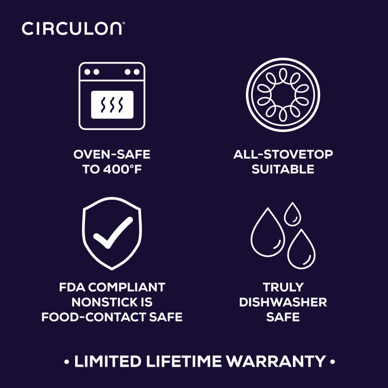 5-Quart ScratchDefense Nonstick Dutch Oven with Lid