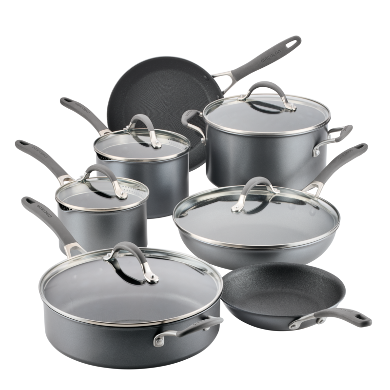 12-Piece ScratchDefense™ Nonstick Cookware Set