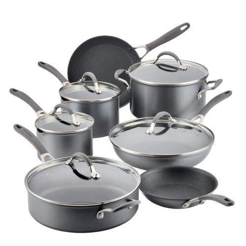 12-Piece ScratchDefense™ Nonstick Cookware Set