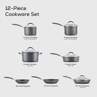 12-Piece ScratchDefense™ Nonstick Cookware Set