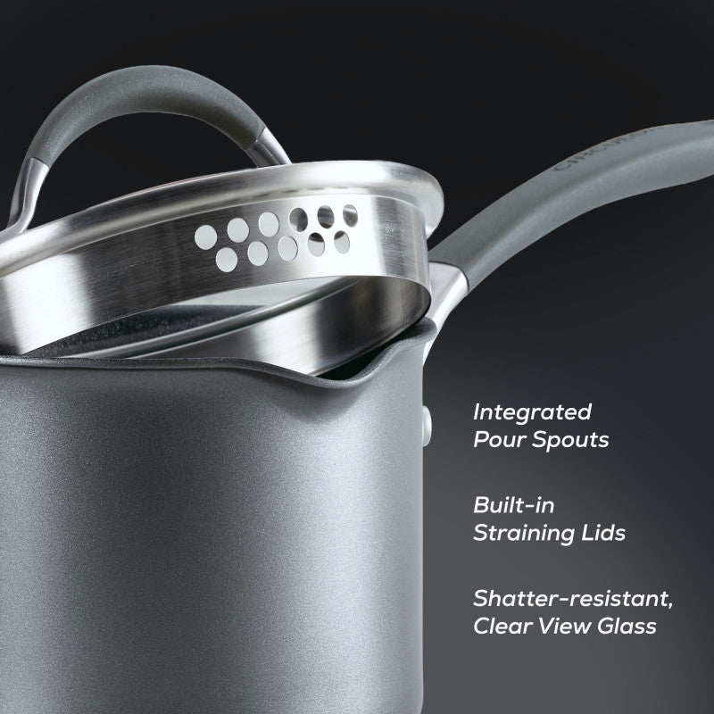 12-Piece ScratchDefense™ Nonstick Cookware Set