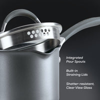 12-Piece ScratchDefense™ Nonstick Cookware Set