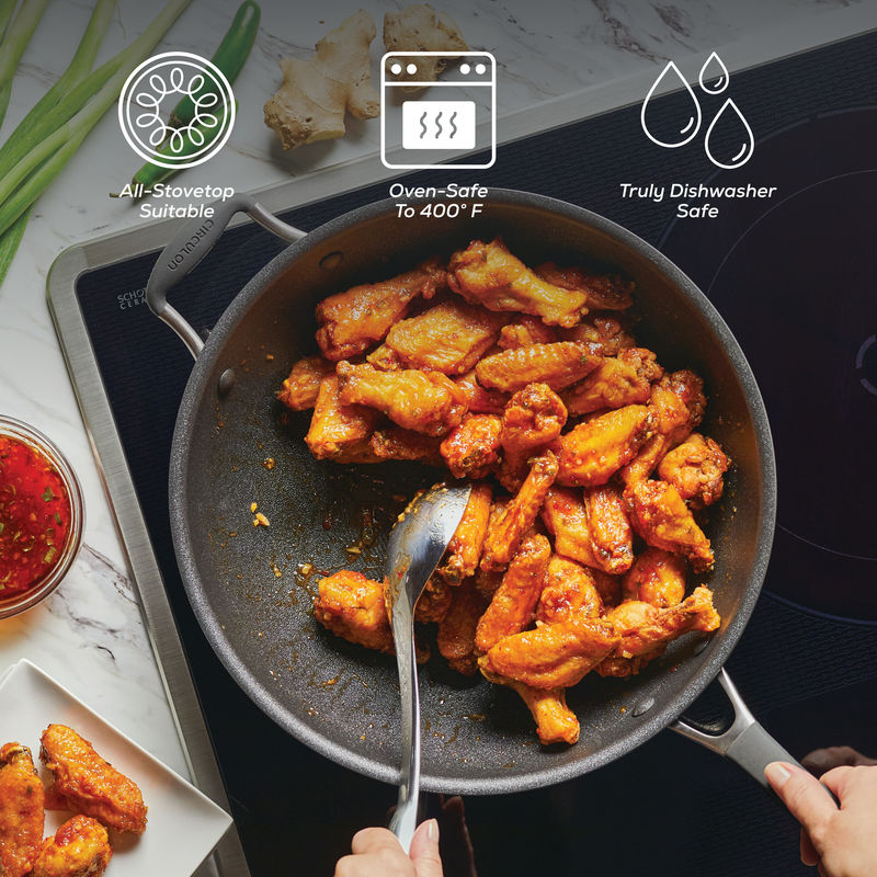 13-Inch A1 ScratchDefense™ Nonstick StirFry with Helper Handle