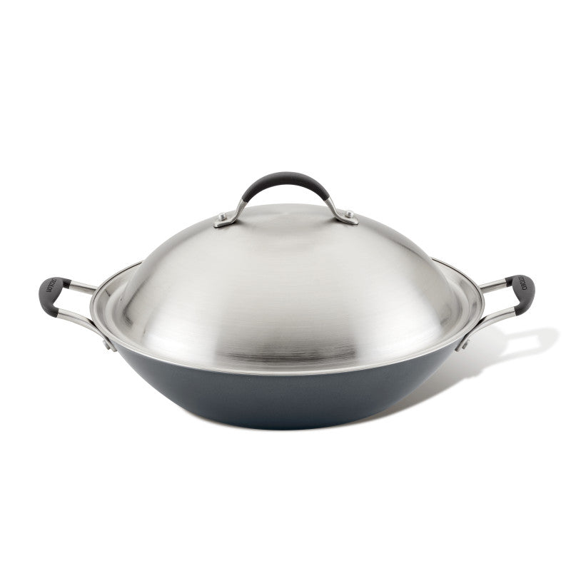 14-Inch A1 ScratchDefense™ Nonstick Wok with Lid