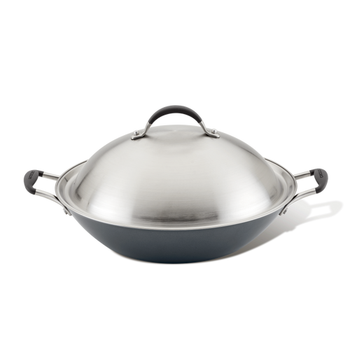 14-Inch A1 ScratchDefense™ Nonstick Wok with Lid