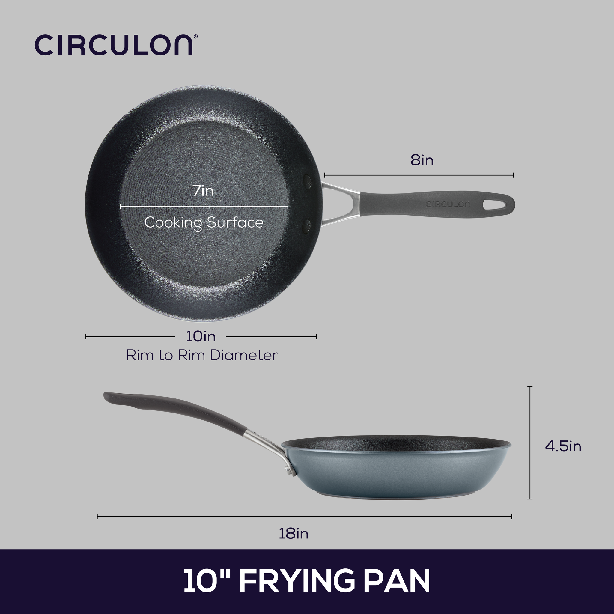 Wear Ever Ceramic Fry Pan, 10 inch