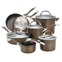 11-Piece Cookware Set: Nonstick & Hard-Anodized