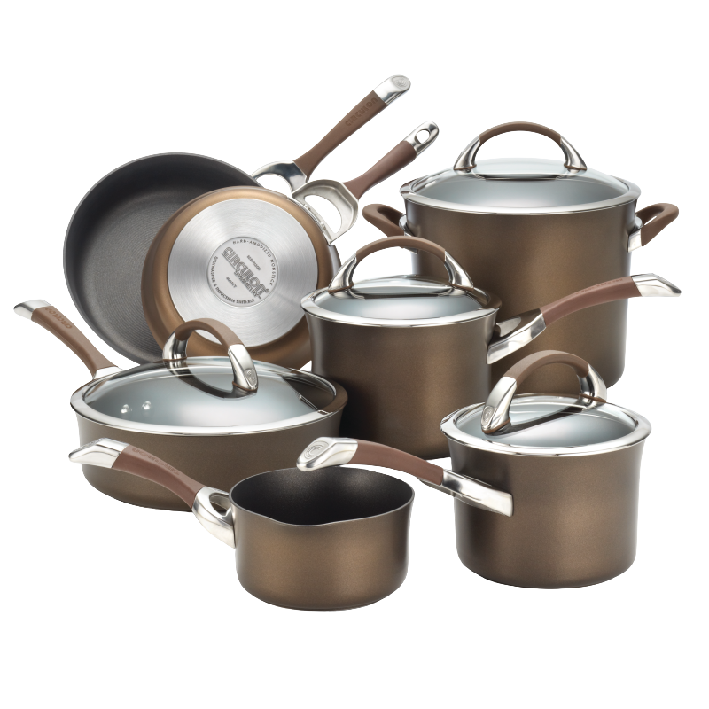 11-Piece Cookware Set: Nonstick & Hard-Anodized
