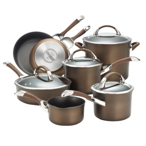 11-Piece Cookware Set: Nonstick & Hard-Anodized