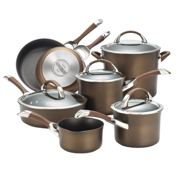 11 Piece Cookware Set: Nonstick & Hard-Anodized | Circulon