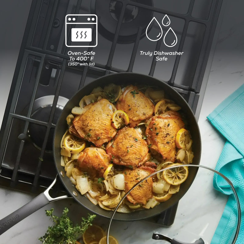 12-Inch Nonstick Deep Frying Pan | Radiance | Circulon