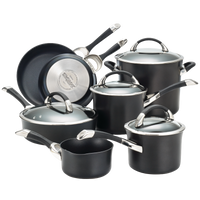 11-Piece Cookware Set: Nonstick & Hard-Anodized