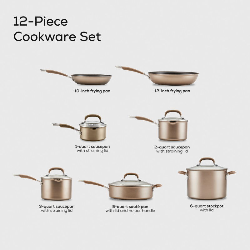 12-Piece Nonstick Cookware Set