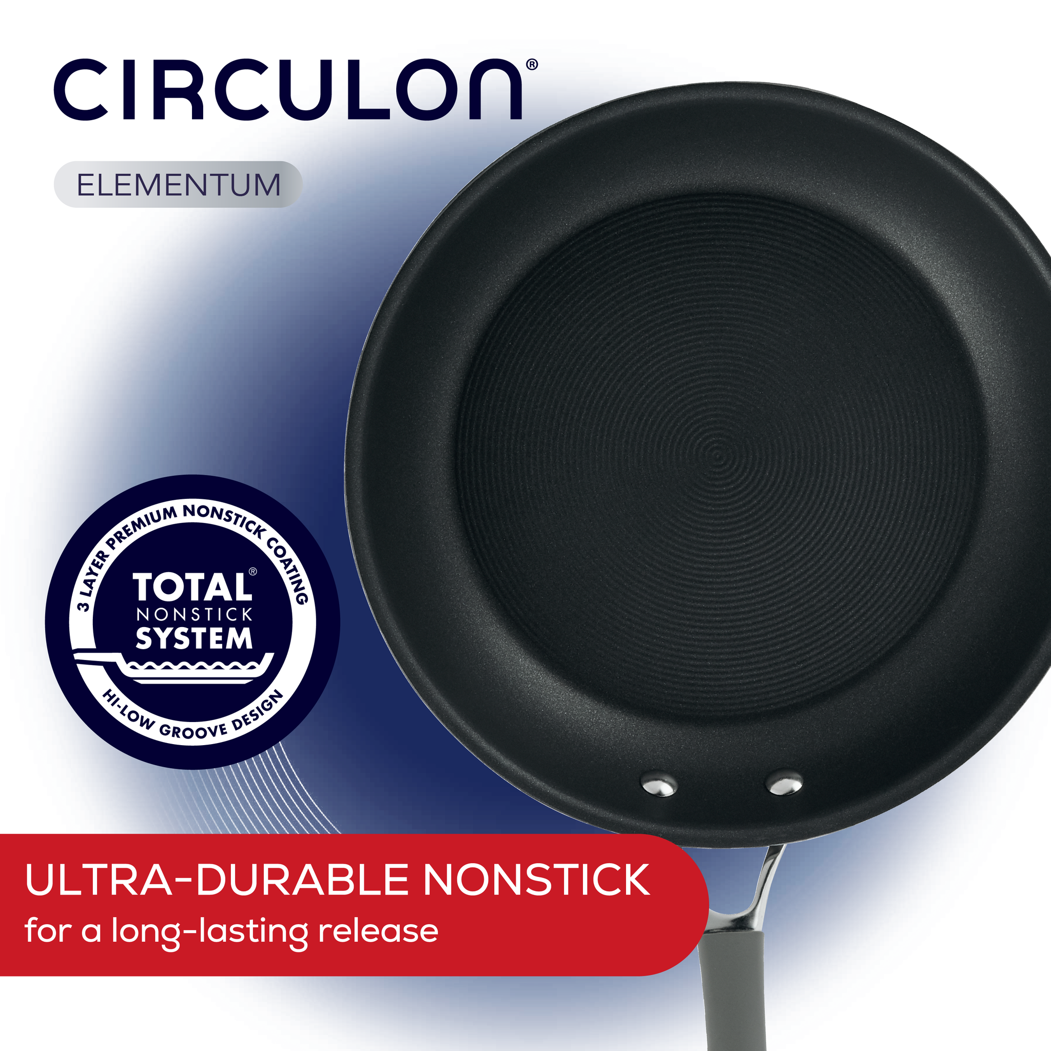 Circulon 84564 Elementum Hard Anodized Nonstick Cookware Set / Pots and  Pans Set - 10 Piece, Gray