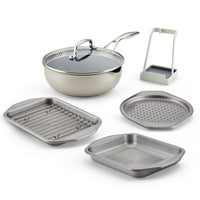 Infinity Pan with ScratchDefense™ 7-Piece Nonstick Cookware & Toaster Oven Bakeware Bundle