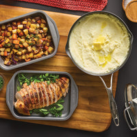 Infinity Pan with ScratchDefense™ 7-Piece Nonstick Cookware & Toaster Oven Bakeware Bundle