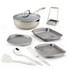 Infinity Pan with ScratchDefense™ 10-Piece Nonstick Cookware, Bakeware & Utensil Bundle