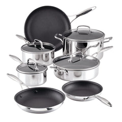 11-Piece ScratchDefense™️ C1 Nonstick Cookware Set - 