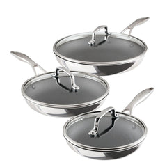 6-Piece ScratchDefense™️ C1 Nonstick Frying Pan Set - 3