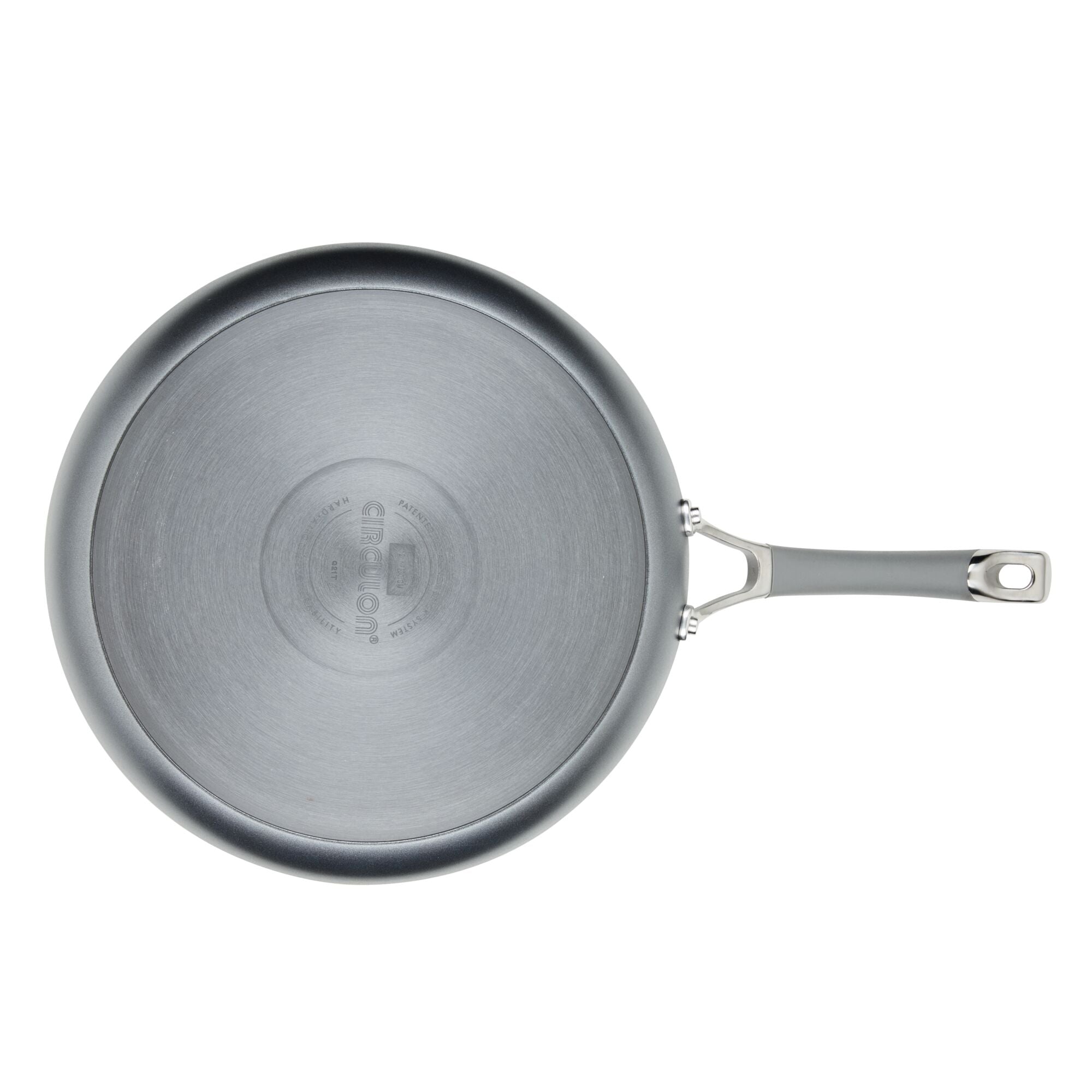 Circulon Radiance Hard Anodized Nonstick Deep Frying Pan with Lid, 12-Inch,  Gray