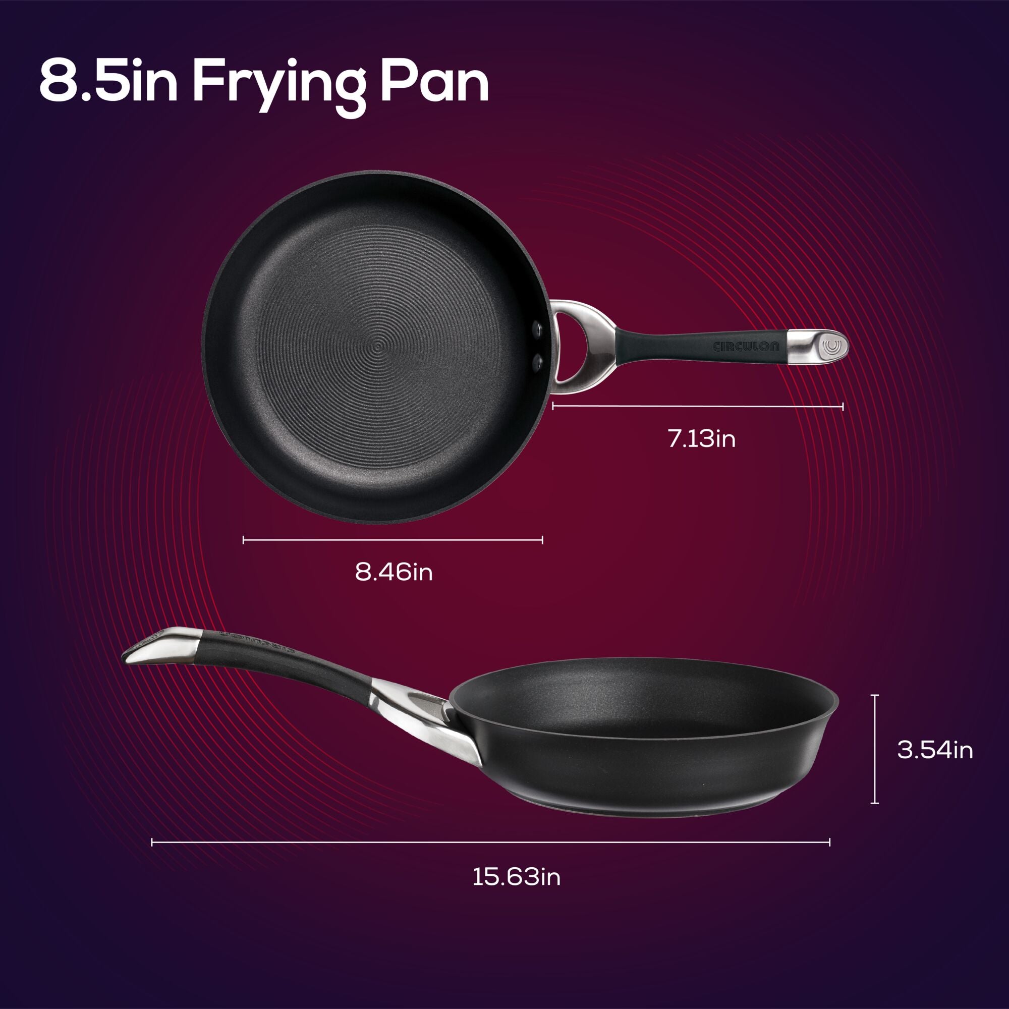 CIRCULON フライパン 28cm IH対応 ノンスティック 8.5 Inch Nonstick Frying Pan | Circulon