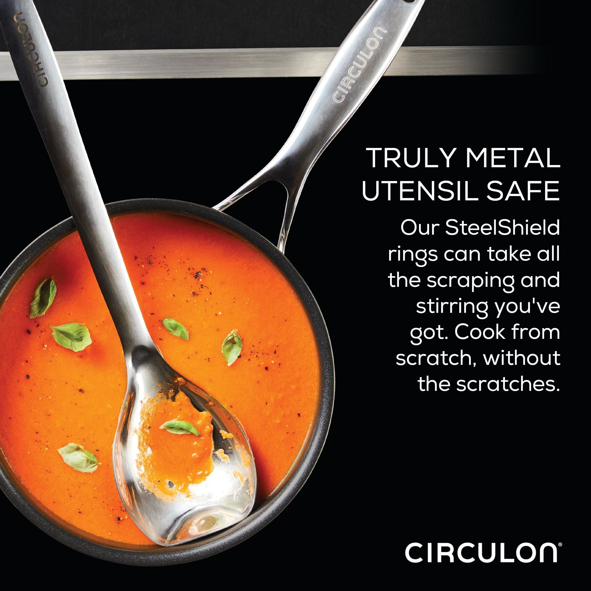 Circulon SteelShield C-Series 12.5 Clad Tri-Ply Nonstick Frying Pan