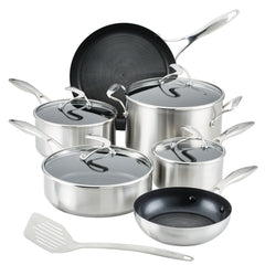 11-Piece Hybrid Stainless Steel Cookware Set - 16