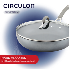 12-Inch Nonstick Deep Frying Pan with Lid Product Image