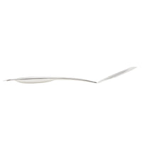 The 3-Piece Kitchen Utensils Set features a stainless steel spoon with an ergonomic bent handle, making it perfect for your kitchen collection, and it's also dishwasher safe.