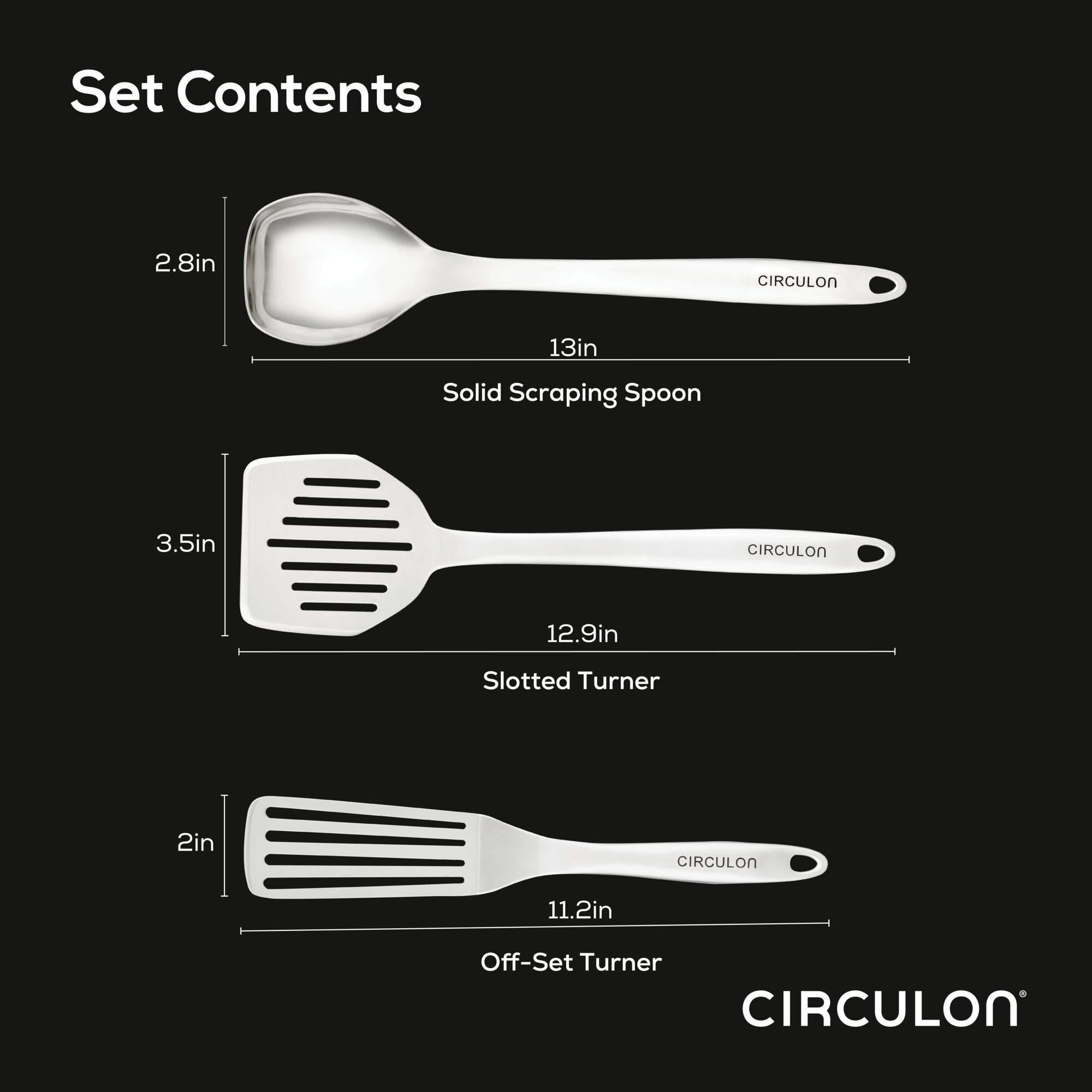 3-Piece Kitchen Utensils Set – Circulon