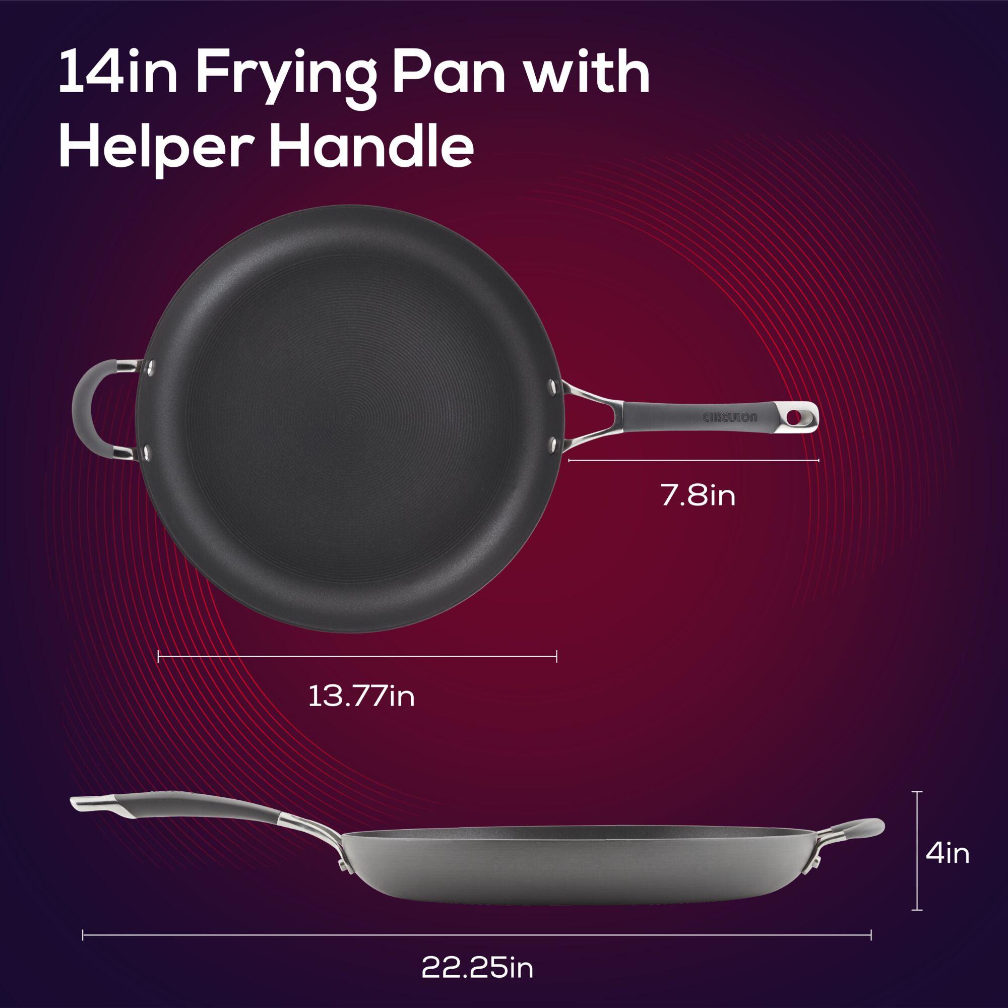 14-Inch Hard Anodized Frying Pan & Skillet (Nonstick) | Circulon
