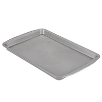 Nonstick Cookie Pan featuring a ridged surface, perfect for baking and oven-safe, shown on a white background.